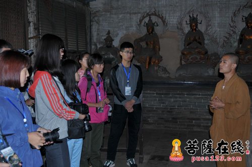 佛教-山西传媒大学师生一行参访少林寺下院灵石资寿寺