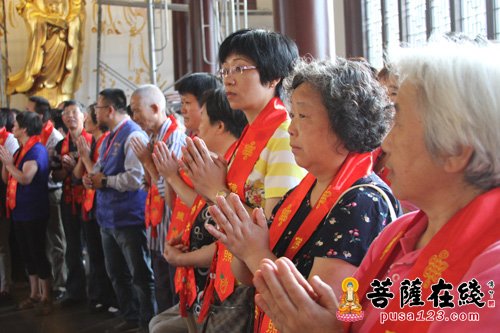观音-上海宁国禅寺观世音菩萨贴金法会圆满