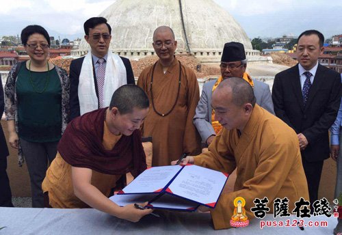 佛教-上海玉佛禅寺资助尼泊尔地震灾区100名孤儿完成学业