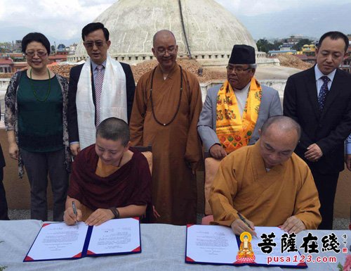佛教-上海玉佛禅寺资助尼泊尔地震灾区100名孤儿完成学业