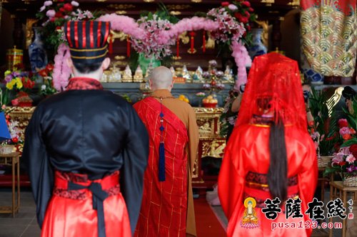 婚礼-太仓市同觉寺举办佛化婚礼 曙提大和尚主持