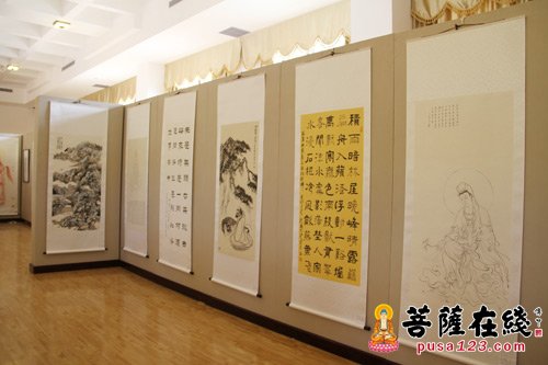 佛教-大美正觉——2015·博山正觉寺首届佛教书画摄影、禅修茶道、建寺回顾展开幕