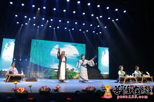 文化-中华原创禅茶音乐会博山首场演出在正觉寺举行