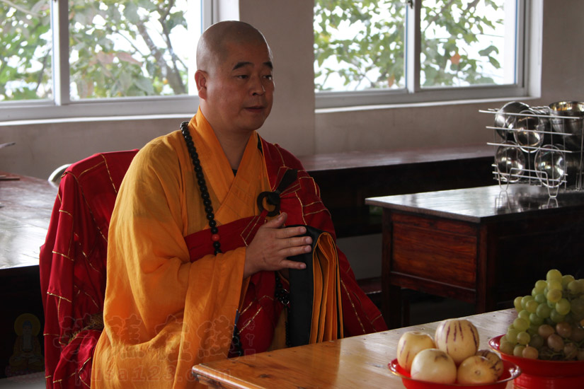 【高清图集】浙江温岭金山福慧寺举行佛七法会第五日:道元法师开示