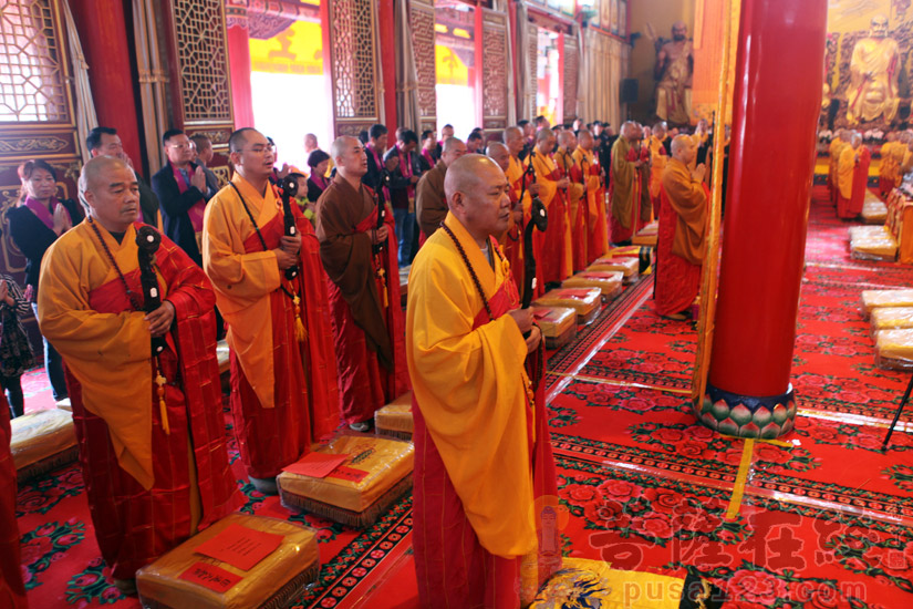 【高清图集】甘肃兰州万寿寺举行大雄宝殿落成暨佛像开光庆典法会