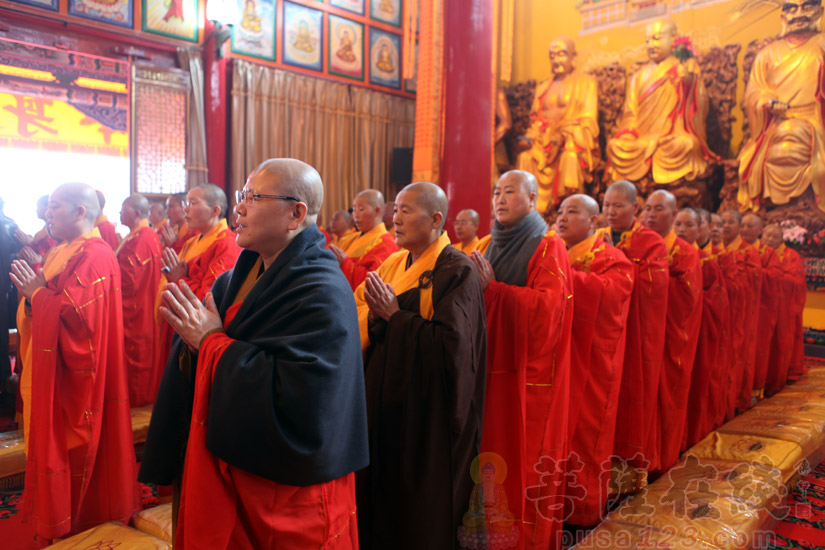 【高清图集】甘肃兰州万寿寺举行大雄宝殿落成暨佛像开光庆典法会