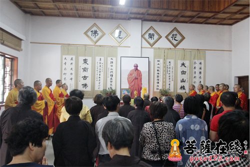 佛教-浙江伏龙禅寺举行广修长老“二七”回向法会