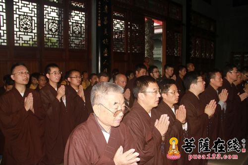 佛教-温州市文成灵德寺举行第二十七期一宿觉禅修营