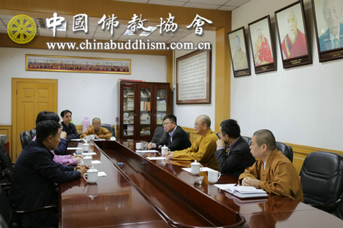 佛教-辽宁省朝阳市郑滨副市长一行拜访中国佛教协会