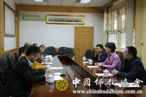 佛教-辽宁省朝阳市郑滨副市长一行拜访中国佛教协会