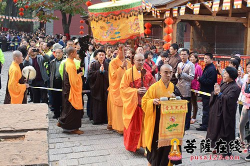 佛教-山东大灵岩寺举行弘恩法师晋院庆典法会