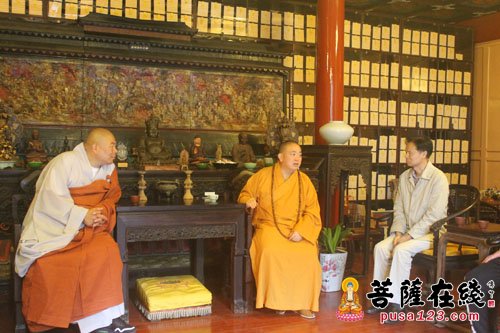 少林寺-永信大和尚会见韩国通度寺曹溪宗少林寻根团
