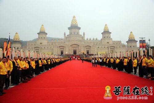佛教-高僧云集 第四届世界佛教论坛52个国家代表嘉宾入场