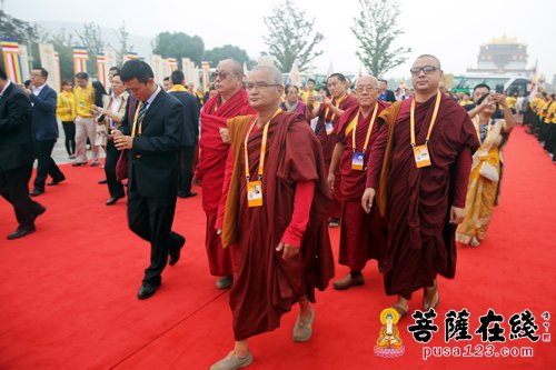 佛教-高僧云集 第四届世界佛教论坛52个国家代表嘉宾入场