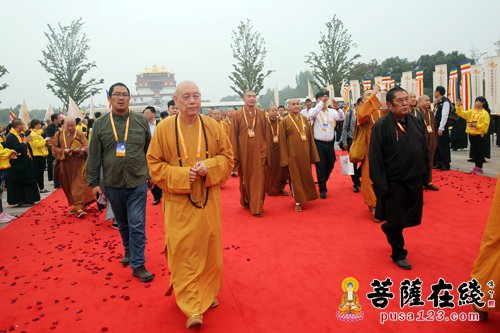 佛教-高僧云集 第四届世界佛教论坛52个国家代表嘉宾入场
