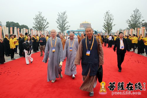 佛教-高僧云集 第四届世界佛教论坛52个国家代表嘉宾入场
