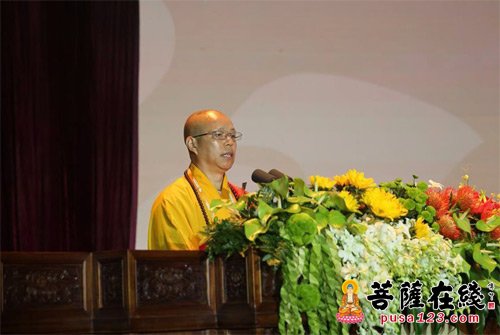 佛教-中国佛教协会副会长心澄大和尚于第四届世界佛教论坛作主题发言