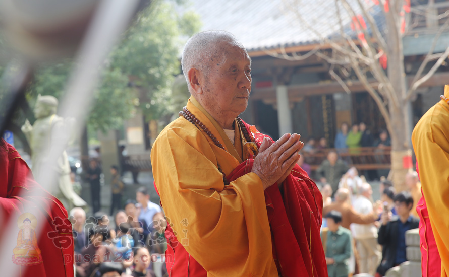 【高清图集】浙江慈溪伏龙寺举行纪念抗战胜利70周年暨弘一大师诞辰