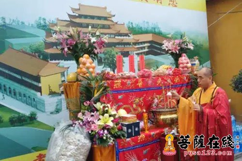 文化-上海青浦观音寺举行观音菩萨出家日祝圣法会