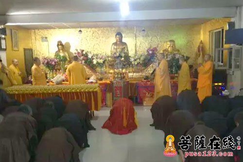 文化-上海青浦观音寺举行观音菩萨出家日祝圣法会