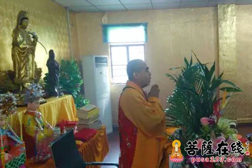 文化-上海青浦观音寺举行观音菩萨出家日祝圣法会