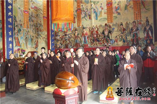 佛教-陕西汉中勉县天灯禅寺举行观音菩萨出家祝圣法会