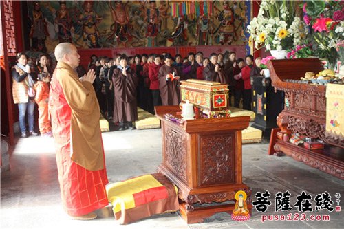 佛教-陕西汉中勉县天灯禅寺举行观音菩萨出家祝圣法会