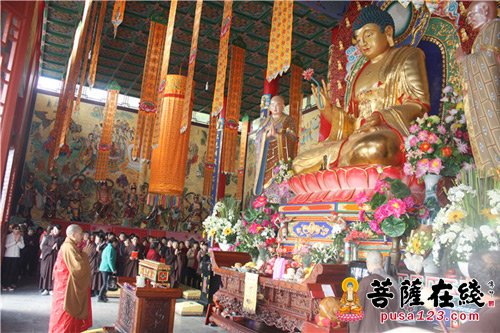 佛教-陕西汉中勉县天灯禅寺举行观音菩萨出家祝圣法会