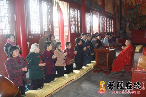 佛教-陕西汉中勉县天灯禅寺举行观音菩萨出家祝圣法会