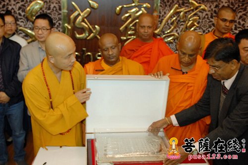 佛教-浙江安福寺与斯里兰卡西里帕勒贡巴寺开展交流会及签订《友好寺院约定》