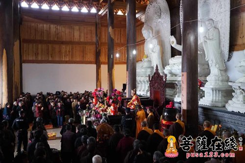 佛教-昆明九峰山护国西华禅寺举行药师如来庆诞法会