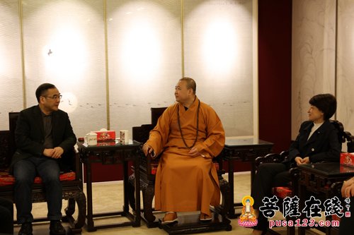玉佛寺-浙江省委统战部副部长冯至礼一行赴上海玉佛寺参访