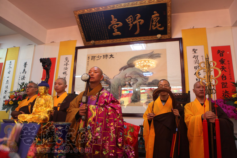 【高清图集】南通福田寺举行智峰法师升座庆典暨毗卢寺三身佛开光法会