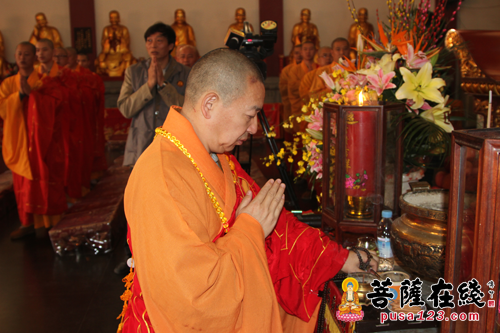 文化-上海七宝教寺隆重举行镜花水月·萧博书画展