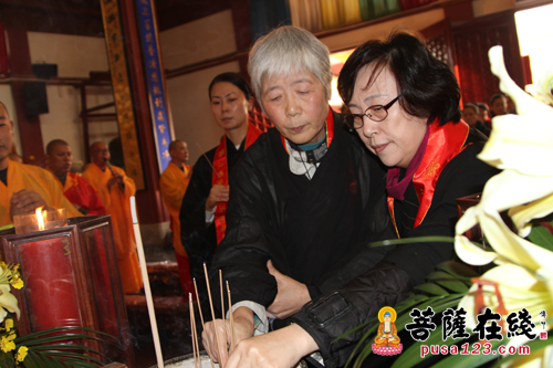 文化-上海七宝教寺隆重举行镜花水月·萧博书画展