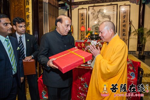 辛格-印度内政部长辛格一行参访上海玉佛禅寺