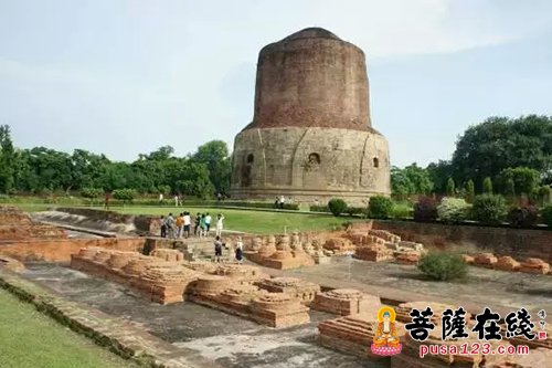 鹿野苑初转法轮处度化五比丘地