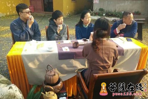 佛教-上海青浦颐浩禅寺举办“禅茶一味”品禅茶活动