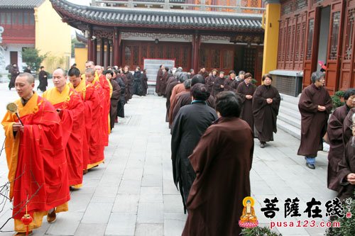冬至-上海性觉寺隆重举行冬至报恩弥陀法会之圆满送圣仪式