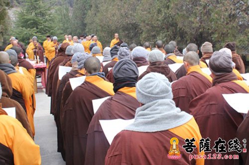 文化-陕西法门寺佛学院举行乙未年冬至祭祖法会