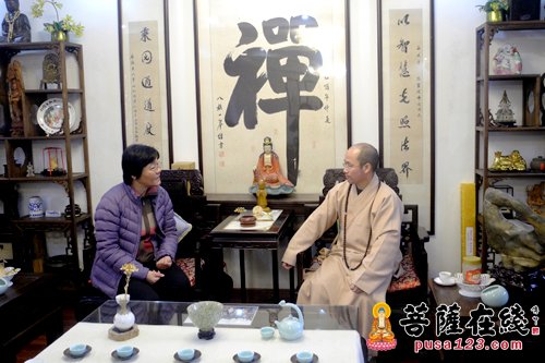 上海松江区统战部领导莅临西林禅寺视察工作