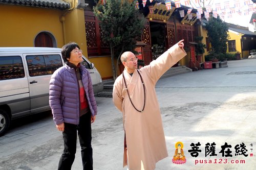 上海松江区统战部领导莅临西林禅寺视察工作