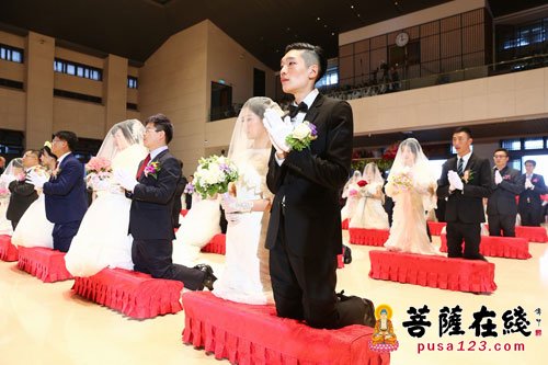 婚礼-法鼓山世界佛教教育园区举行第二十一届佛化联合婚礼