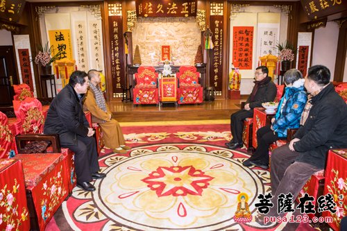 赵卫星-上海市委统战部副部长赵卫星一行视察二严寺