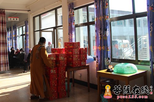 佛教-浙江绍兴安康寺隆德法师一行春节慰问福寿院