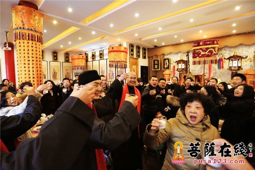 法华寺-喜迎新春祈万家  湖州法华寺举行年夜饭活动