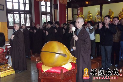 海口-海口泰华庵僧俗两众佛弟子举行新年联欢