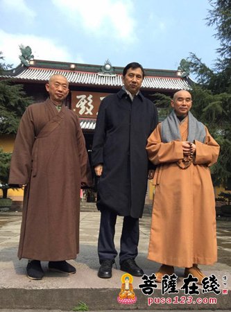 佛教-浙江宁波市政协副主席蒋剑魏视察天童禅寺