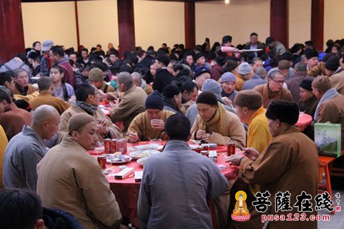 新春佳节 雁荡山能仁寺举行2016年新年团圆饭