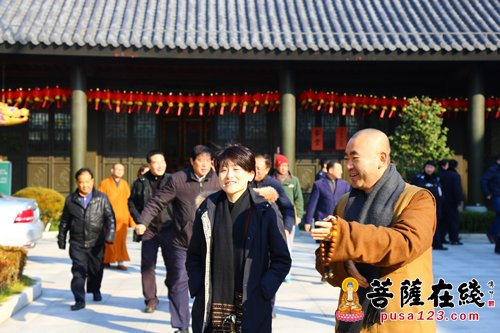 宁国-上海市民宗委花蓓主任一行赴宁国禅寺调研